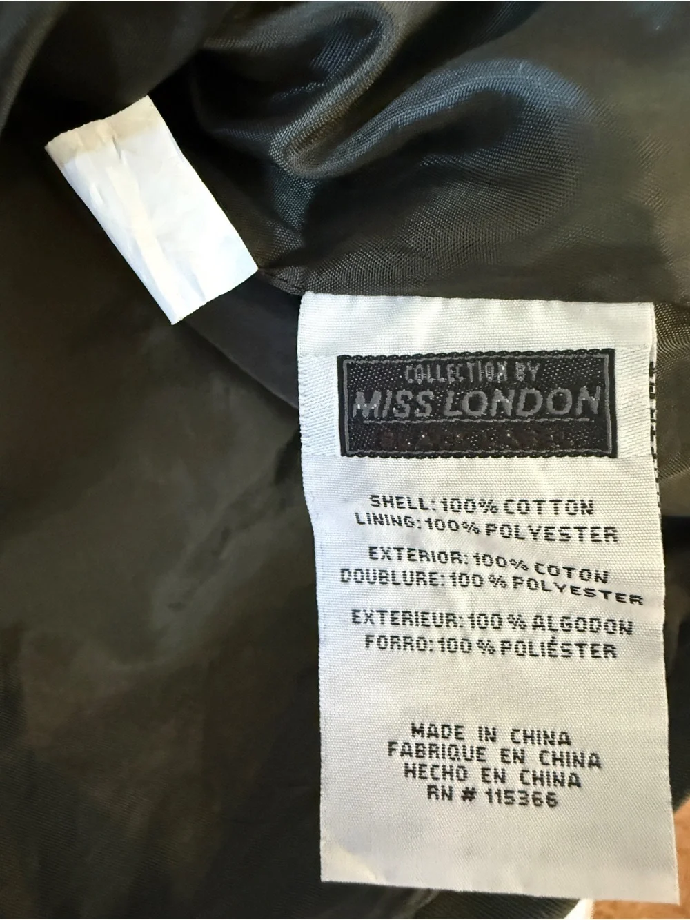 Miss London Size XL Utility Jacket
